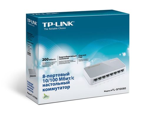 Внешний вид TP-Link TL-SF1008D.