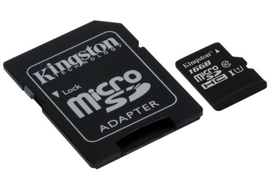 Внешний вид Kingston 16 Gb microSD Kingston UHS-I Canvas Select.