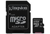 Карта памяти 64 GB microSDXC Kingston Canvas Select UHS-I Class 10 R-80MB/s (SDCS/64GB) для систем видеонаблюдения